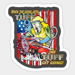 COVID Killer rat fink style design Sticker